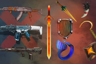 draw realistic medieval and fantasy weapons, armor and items