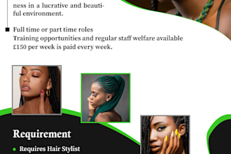 design flyer, poster, banner and social media post