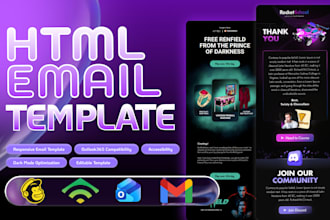 code responsive HTML email from figma, PSD or xd
