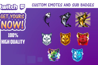 create twitch sub badges or emotes
