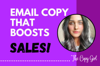 write sales email copy for your marketing campaign