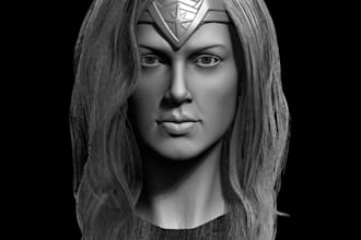 do 3d character model for printing or gaming