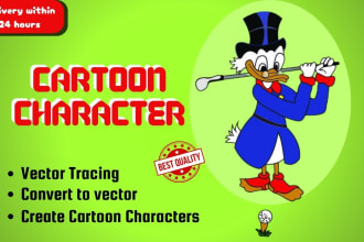 design cute flat 2d vector cartoon character, animals