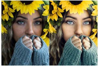 provide professional portrait retouching and photo editing