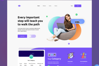create professional landing page design with figma