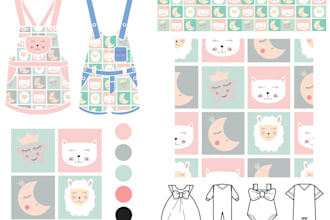 design seamless textile patterns, fashionable prints