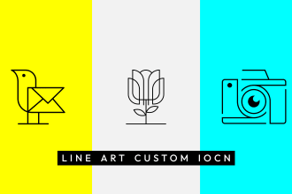 design custom line icons for your app or website