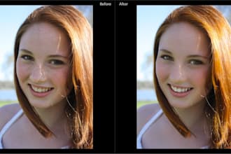 edit five photos in Lightroom