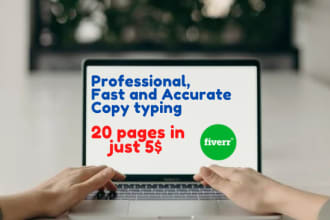 retype scanned documents, pro, and a fast typist