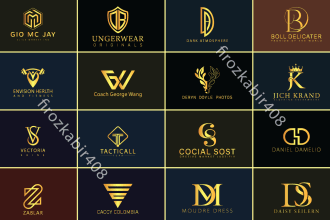 design creative unique minimalist modern luxury initial letter logo design