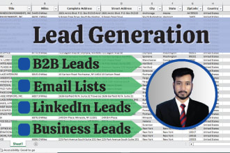 do b2b lead generation and email list building at low price