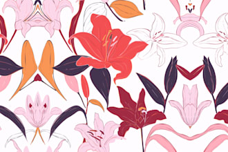 create awesome unique seamless pattern design or floral pattern for textile