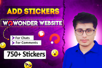 add stickers to wowonder comments and chat system