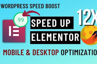 optimize elementor wordpress website loading speed and performance