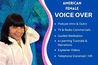 record an american female voiceover