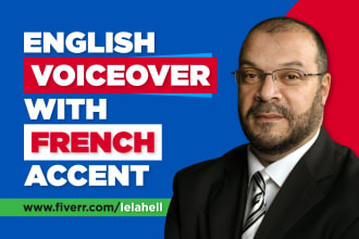 record english voiceover with french accent