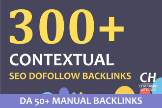 do 300 contextual SEO dofollow backlinks white hat