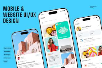 do web mobile app ui ux design wireframe or prototype mockup