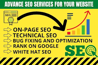 do on page and technical SEO optimization on your website