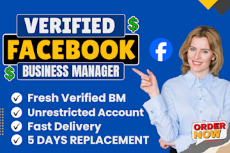 create fresh verified facebook business manager and unrestricted ad accounts