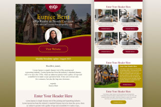 do professional kvcore real estate newsletter template