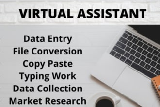 be your virtual assistant to help you in your administrative tasks