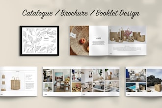 design professional real estate brochure, company profile and product catalog