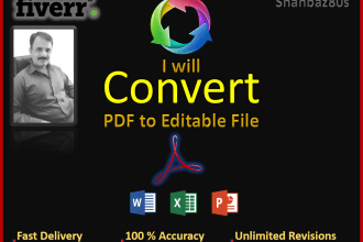 convert PDF to word excel and powerpoint