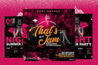design professional food flyer or poster, restaurant menu