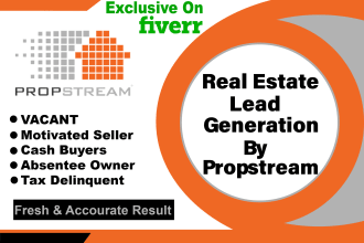 provide real estate leads generation on propstream with skip tracing