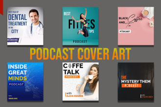 design a professional podcast cover art