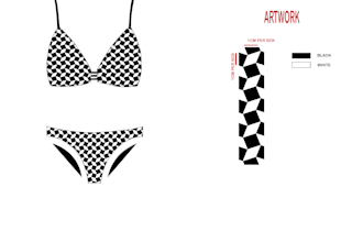 create a bra bikini tech pack for you