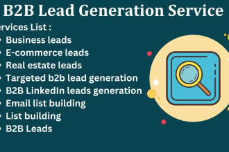 do b2b lead generation, business leads, email list building
