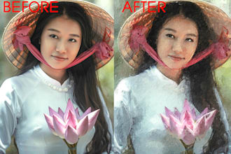 paint the picture in oil painting style