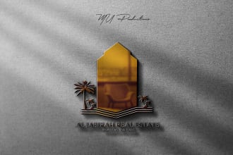do professional business real estate logo and stationary