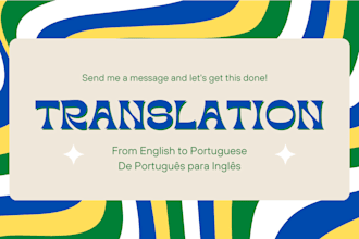 translate from english to portuguese br ou de portugues para ingles