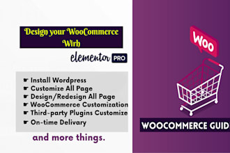 custom wordpress website design by elementor or elementor pro