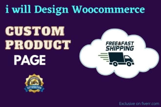customize the woocommerce product page, cart page, check out page