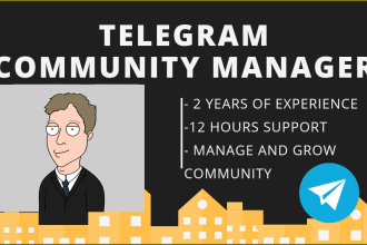be telegram moderator for your meme coin
