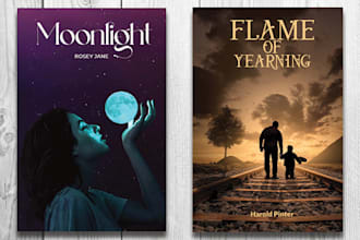 create a beautiful and creative book cover and e book cover