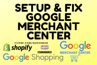 create and fix google merchant center and misrepresentation