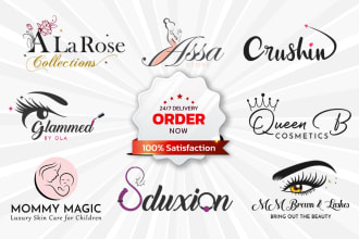 create feminine, beauty, salon, boutique, makeup logo design