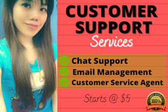 be your live chat operator, email support customer service