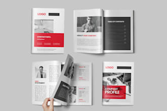 do company profile, multipage brochure, business proposal design