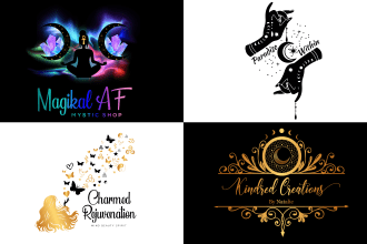 create sacred geometry logo and spiritual mystical designs