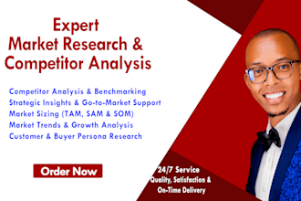 create professional market research reports and competitor analysis