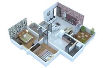 make realistic 3d floor plan in sketchup