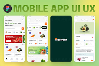 create mobile app design UI UX with figma
