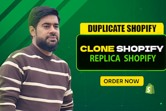 clone duplicate anywebsite to shopify