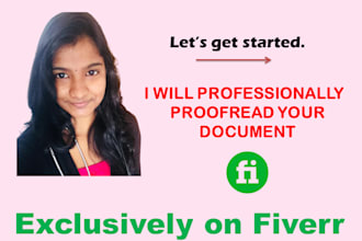 proofread, edit, or rewrite your book, article or document
